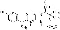 阿莫西林羟氨苄青霉素(羟氨苄青霉素)  Amoxicillin hydrochloride, trihydrate  61336-70-7